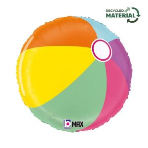 45cm Summer Beach Ball Foil Balloon #2526452PP - Each (Pkgd.)