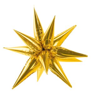 95cm Shape Foil Star Spike Gold Air inflation only.