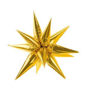 70cm Shape Foil Star Spike Gold Air inflation only.