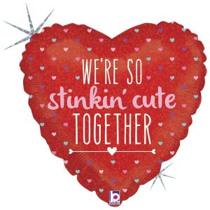 45cm Heart So Stinkin Cute Foil Balloon #2536638P - Each (Pkgd.)