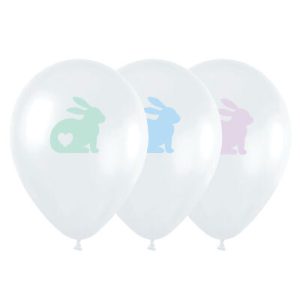 30cm Round Easter Bunny Sempertex Latex #2559620841 - Pack of 50