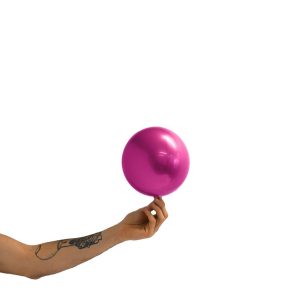 Loon Balls Metallic Hot Pink 18cm Balloons #288725 - Each (Pkgd) Perfectly round foil sphere - 7" size - Helium Or Air Inflate. May float with Helium. Recommended to inflate with a hand pump - these balloons are small and delicate, electric inflators will inflate with too much force. Please be aware when inflating: Do NOT put nozzle too far into the balloon, Do NOT inflate too fast or with too much pressure. When inflated correctly, these balloon balls only have a 1-2% fail rate.