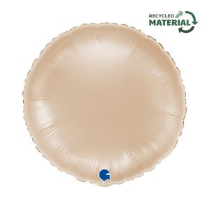 45cm Round Californian Gold Foil Balloon #3018127CLGP - Each (Pkgd.) Foil Balloon, Self-Sealing Valve