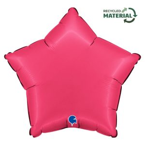 45cm Star Satin Lipstick Foil Balloon #30192000SLSKP - Each (Pkgd.) Foil Balloon, Self-Sealing Valve