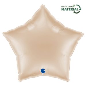 45cm Star Californian Gold Foil Balloon #3019227CLGP - Each (Pkgd.) Foil Balloon, Self-Sealing Valve