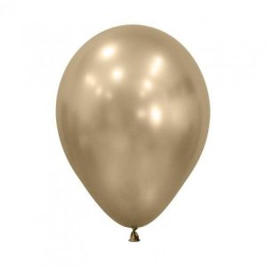 30cm Round Silk Gold Dust Sempertex Plain Latex #30206576 - Pack of 50
