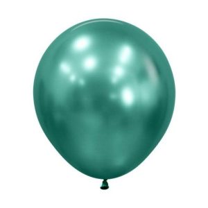 46cm Round Reflex Green Sempertex Plain Latex #30222580 - Pack of 25