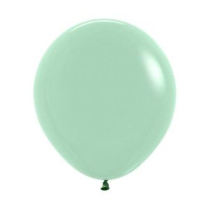 46cm Round Pastel Dusk Green Tea Sempertex Plain Latex #30222581 - Pack of 25