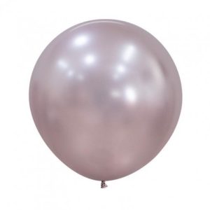 60cm Round Silk Pink Blossom Sempertex Plain Latex #30222811 - Pack of 3