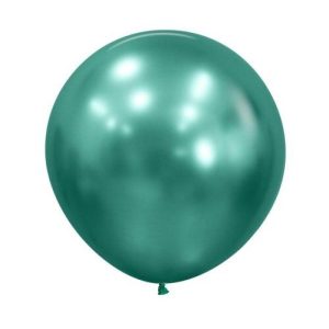 60cm Round Reflex Green Decrotex Plain Latex #30222831 - Pack of 3