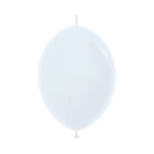 30cm Fashion White Link-O-Loons Latex Balloons #30223101 - Pack of 50