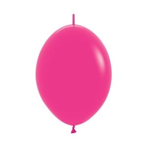 30cm Fashion Fuchsia Link-O-Loons Latex Balloons #30223104 - Pack of 50