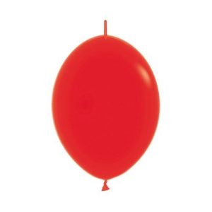 30cm Fashion Red Link-O-Loons Latex Balloons #30223105 - Pack of 50