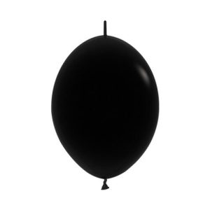 30cm Fashion Black Link-O-Loons Latex Balloons #30223122 - Pack of 50