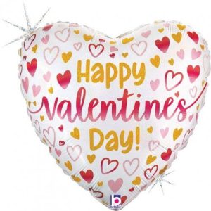 45cm Valentine Ombre Hearts Heart Foil Balloon #30G26156GH - Each (Pkgd.)