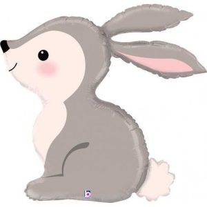 91cm Shape Woodland Bunny Foil Balloon #30G35879P - Each (Pkgd.)