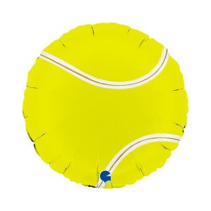 46cm Round Tennis Ball Foil Balloon #30G78207P - Each (Pkgd.)