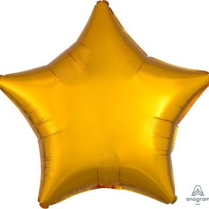45cm Star Metallic Gold Plain Foil #4030585 - Each (pkgd.)