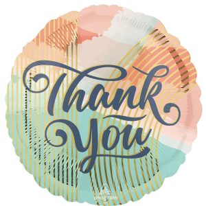 45cm Thank you Pastel Clouds Foil Balloon #4045865 - Each (Pkgd) Self Sealing Foil Balloon