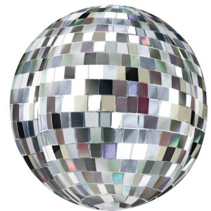 Orbz Disco Ball Foil Balloon 40cm #4047415 - Each (Pkgd.)