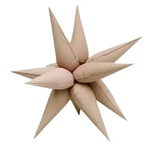 68cm Shape Foil Starburst Matte Caramel Air inflation only.