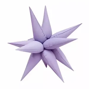 68cm Shape Foil Starburst Matte Purple Air inflation only.