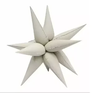 68cm Shape Foil Starburst Matte White Sand Air inflation only.
