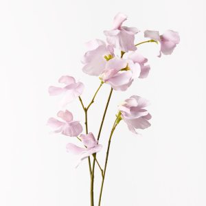 Sweet Pea Spray Lavender 60cml #FI9567LV - Each Bring a dash of colour to your interior space with this gorgeous faux sweet pea spray in lavender. Easily maintained this beautiful artificial flower spray will bring lasting beauty into your home. Create a one of a kind artificial arrangement mixing this sweet pea with other sprays or place in a decorative vase on its own. For longer lasting faux flower sprays keep out of direct sunlight.  This artificial sweet pea spray is in our ‘Fresh Touch’ range which means the flower petals and heads have a realistic soft "feel", almost natural.