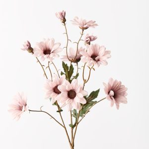 Daisy Spray Dusty Pink 68cml  Introducing our lifelike artificial Daisy Spray in a Dusty Pink hue. Make this daisy spray sit pretty styled in a bunch, or style with other eye catching florals.