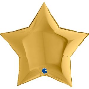 90cm Star Gold Plain Foil #36212G5 - Each (Unpkgd.)