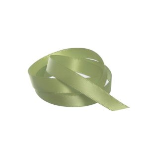 Ribbon Satin Sage Deluxe Double Faced 10mm x 25m #KC211025SA - Each This 10mm wide double face satin ribbon in Sage has a smooth, silky and shiny surface on both sides, and it is made from a high-quality polyester material giving it a luxurious appearance. The ribbon is durable and can withstand wear and tear without fraying easily. Perfect for gift wrapping and packaging to add a touch of elegance and sophistication to presents and gift boxes, it can be used in fashion design to embellish garments, as a trim on dresses or hats, or as a decorative element on shoes or handbags as well being used in floral arrangements, wedding decorations, and other event decor to add a pop of color and texture to the design.