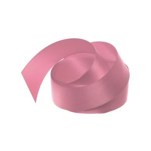 Ribbon Satin Dusty Pink Deluxe Double Faced 25mm x 25m #KC212525DP - Each Use this ribbon for special bouquets for weddings and events or floral bouquet creations in general. Create a luxurious and rich look with this glossy and reversible double face satin ribbon made from high-quality polyester material. The ribbon is durable and can withstand wear and tear without fraying easily. Not only perfect for floral bouqets but also for gift wrapping and packaging to add a touch of elegance and sophistication to presents and gift boxes, it can be used in fashion design to embellish garments or hats or as a sash, as well being used for wedding decorations, and other event decor to add a pop of color and texture to the design.