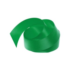 Ribbon Satin Emerald Green Deluxe Double Faced 25mm x 25m #KC212525EM - Each Use this ribbon for special bouquets for weddings and events or floral bouquet creations in general. Create a luxurious and rich look with this glossy and reversible double face satin ribbon made from high-quality polyester material. The ribbon is durable and can withstand wear and tear without fraying easily. Not only perfect for floral bouqets but also for gift wrapping and packaging to add a touch of elegance and sophistication to presents and gift boxes, it can be used in fashion design to embellish garments or hats or as a sash, as well being used for wedding decorations, and other event decor to add a pop of color and texture to the design.