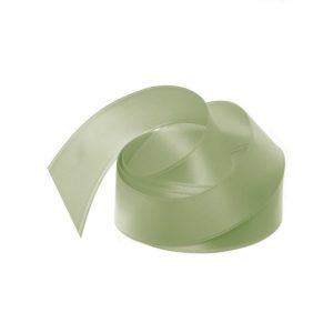 Ribbon Satin Sage Deluxe Double Faced 25mm x 25m #KC212525SA - Each Use this ribbon for special bouquets for weddings and events or floral bouquet creations in general. Create a luxurious and rich look with this glossy and reversible double face satin ribbon made from high-quality polyester material. The ribbon is durable and can withstand wear and tear without fraying easily. Not only perfect for floral bouqets but also for gift wrapping and packaging to add a touch of elegance and sophistication to presents and gift boxes, it can be used in fashion design to embellish garments or hats or as a sash, as well being used for wedding decorations, and other event decor to add a pop of color and texture to the design.