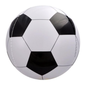 50cm Shape 4D Sphere Soccer Ball Foil Balloon #215200 - Each (Pkgd.)
