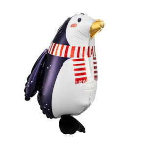 42cm Penguin Christmas Glossy Foil Balloon #25PD2697 - Each (Pkgd.)