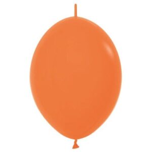 15cm Fashion Orange Link-O-Loons Latex Balloons #30223010 - Pack of 50