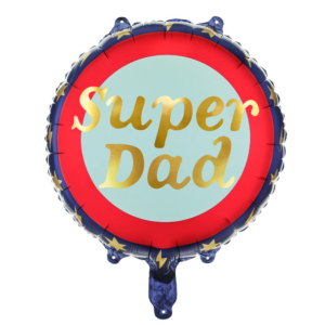 45cm Round Super Dad Foil Balloon #PD26134 - Each (Pkgd.)