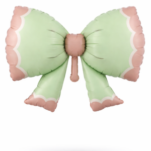 Green Matte Bow Foil Balloon 91cm Helium/Airfilled #SWB03MATGRE- Each (Pkgd).