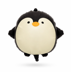 Society Wholesale Black Penguin Foil Balloon 59cm Helium/Airfilled#SWBFBLKPEN- Each (Pkgd).