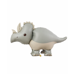 Grey Dinosaur Foil Balloon Helium/Airfilled 100cm x 50cm #SWBFGREYDINO - Each (Pkgd)