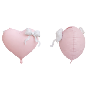 Pink Heart Bow Foil Balloon Helium/Airfilled 90cm- #SWBFPNKHEABOW- Each (Pkgd).